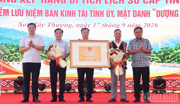 Quảng Ngãi: Xã miền núi Sơn Tây Thượng đón nhận Bằng xếp hạng di tích lịch sử cấp tỉnh Ban Kinh tài Tỉnh ủy