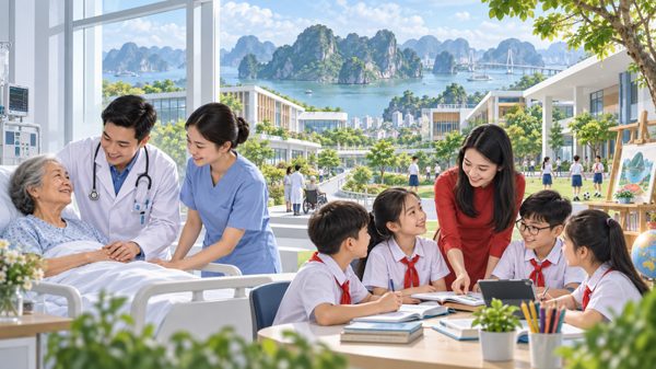 Quảng Ninh dự kiến thí điểm mô hình ‘trường học xã hội chủ nghĩa’, ‘bệnh viện xã hội chủ nghĩa’