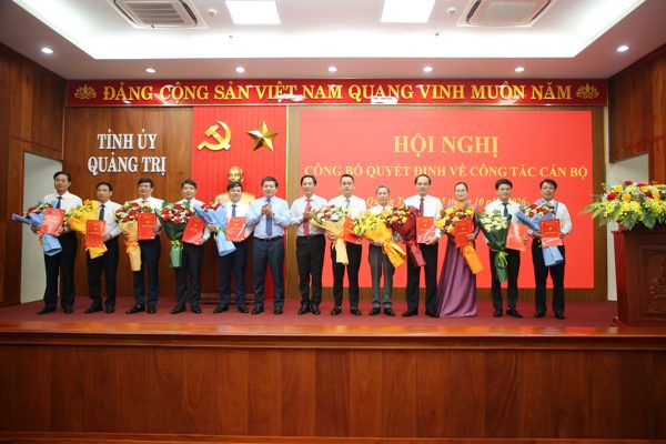 Quảng Trị điều động, bổ nhiệm 22 cán bộ chủ chốt