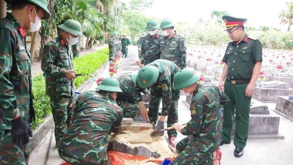 Quảng Trị hoàn thành việc lấy mẫu phục vụ giám định danh tính hài cốt liệt sĩ