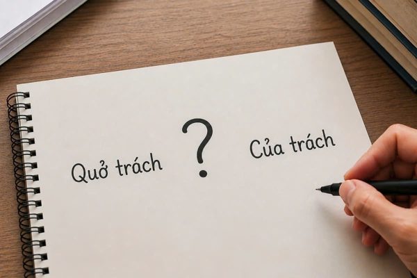 Quở trách hay của trách: Từ nào viết đúng chính tả tiếng Việt?