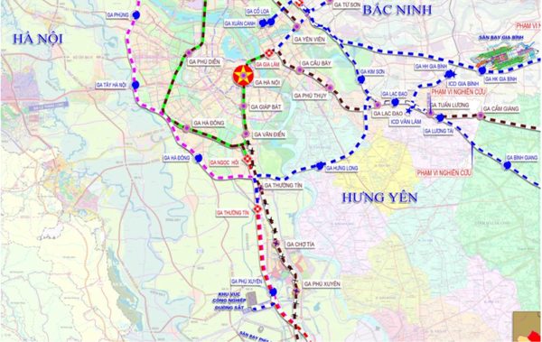 Quy hoạch tuyến đường sắt vành đai Hà Nội gần 50km