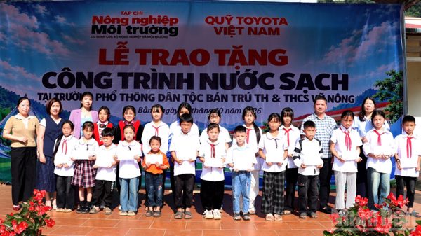 Quỹ TVF bàn giao công trình nước sạch cho trường học Cao Bằng