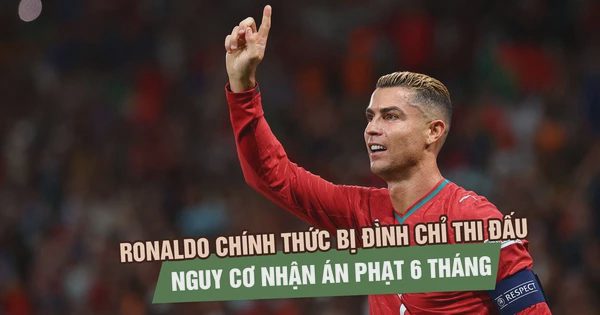 Ronaldo bị đình chỉ thi đấu tạm thời cho Bồ Đào Nha, nguy cơ nhận án phạt 6 tháng