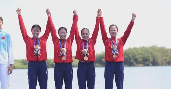 Rowing Việt Nam giành HCĐ nội dung thuyền bốn nữ một mái chèo tại ASIAD 20