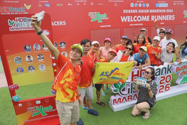 Runner khuấy động không khí trước ngày đua HDBank Green Marathon 2026