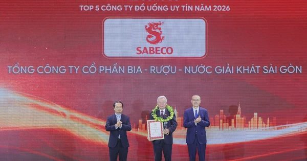 SABECO giữ danh hiệu dẫn đầu Top 5 Công ty đồ uống có cồn uy tín 2026