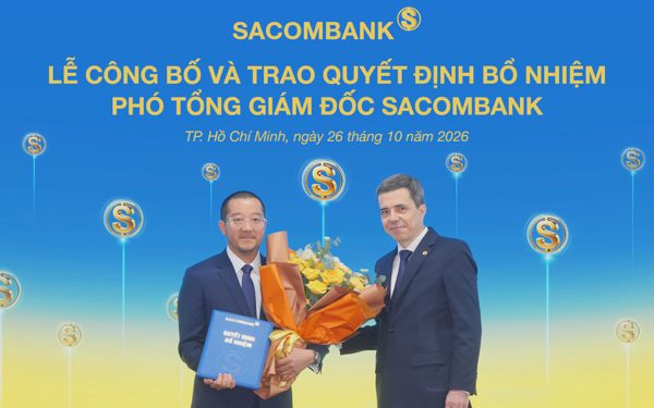 SACOMBANK bổ nhiệm ông Nguyễn Xuân Ái Quốc giữ chức Phó Tổng giám đốc