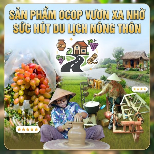 Sản phẩm OCOP vươn xa nhờ sức hút du lịch nông thôn