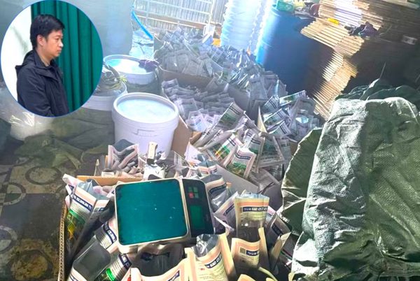 Sản xuất lượng lớn thuốc bảo vệ thực vật giả từ hàng hết hạn