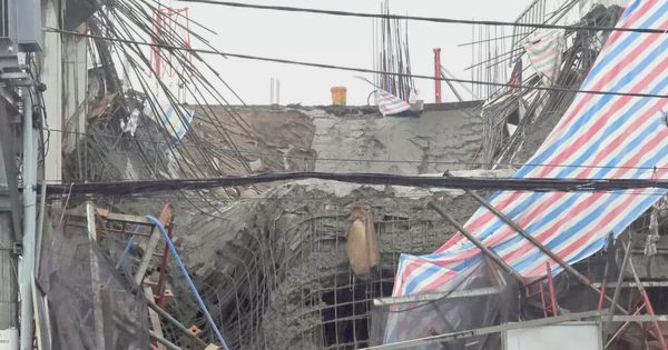 Sập giàn giáo công trình ở Cần Thơ, 3 người bị thương