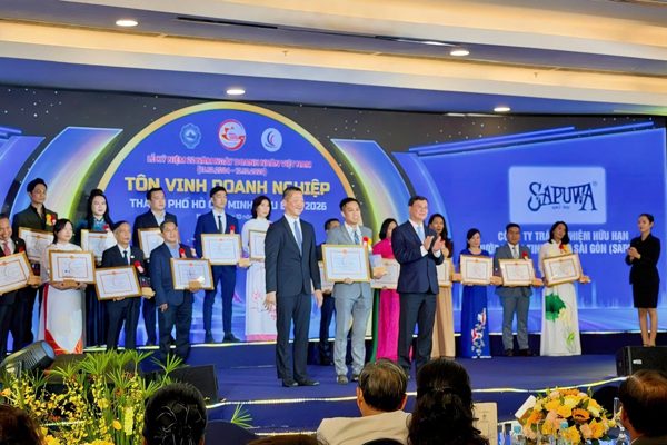 Sapuwa ghi dấu ấn kép tại lễ vinh danh doanh nghiệp, doanh nhân TP.HCM 2026
