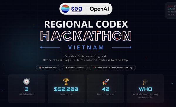 Sea x OpenAI Codex Hackathon: Kết nối và phát triển cộng đồng AI Việt Nam