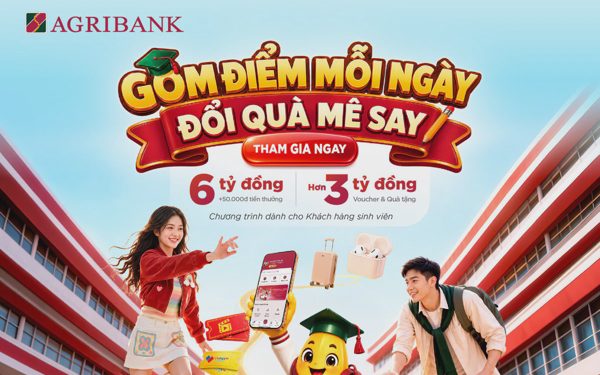 Sinh viên gom điểm trên Agribank Plus, đổi quà có cả AirPods 4