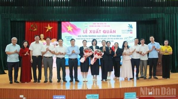 Sinh viên Trường cao đẳng Y tế Thái Bình tham dự Kỳ thi Kỹ năng nghề thế giới lần thứ 48 tại Thượng Hải, Trung Quốc