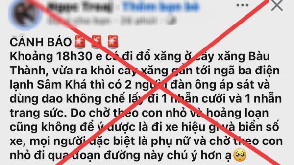 Sợ chồng biết mất nhẫn cưới, vợ dựng chuyện bị cướp