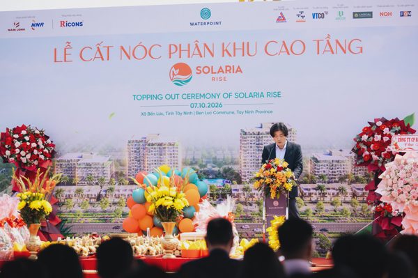 Solaria Rise cất nóc sau hơn một năm thi công, dự kiến bàn giao từ quý III/2027