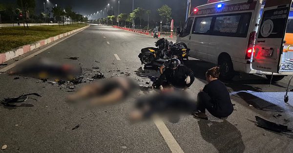 Tai nạn giữa 2 xe máy ở Hải Phòng, 4 người tử vong