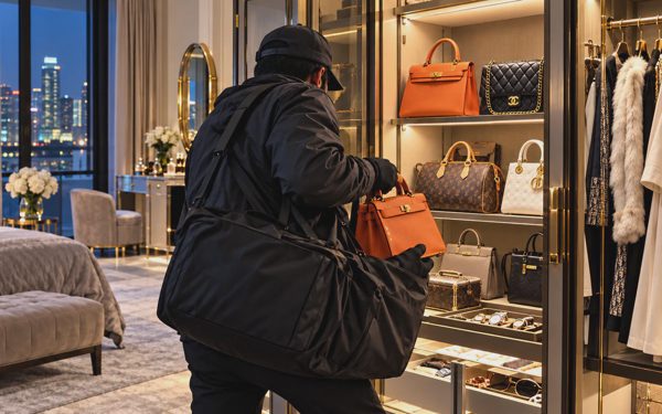 Tài xế 26 lần lẻn vào phòng ngủ nhà bà chủ, trộm loạt túi Hermès, Dior, Louis Vuitton