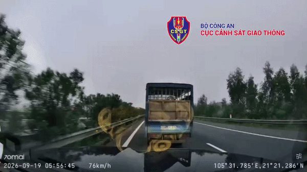 Tài xế bị phạt nặng vì không nhường đường cho xe ưu tiên trên cao tốc