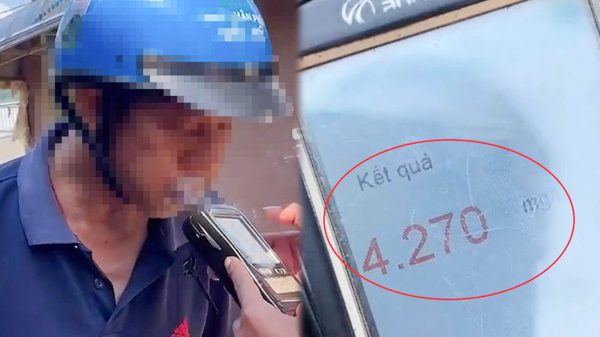 Tài xế không có bằng lái, vi phạm nồng độ cồn cao gấp hơn 10 lần mức kịch khung