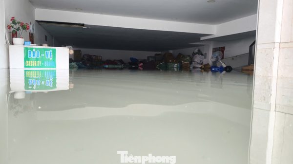 Tầng hầm biệt thự, ngân hàng ở TPHCM ngập sâu, nhiều tài sản ngâm trong nước