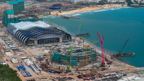 Tăng tốc trên công trình nhà hát APEC Phú Quốc