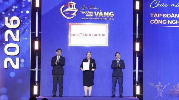 Tập đoàn Becamex được vinh danh Thương hiệu Vàng Thành phố Hồ Chí Minh năm 2026