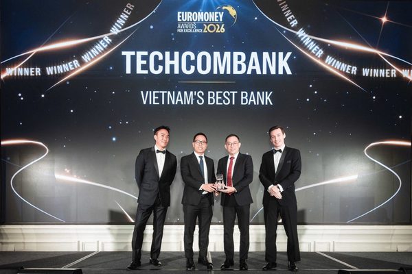 Techcombank lần thứ 6 liên tiếp được Euromoney vinh danh 'Ngân hàng Tốt nhất Việt Nam'