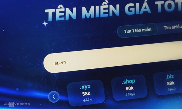 Tên miền đuôi '.ap.vn' giá 10.000 đồng tại Việt Nam
