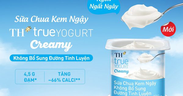 TH ra mắt sữa chua kem ngậy không bổ sung đường tinh luyện TH true YOGURT Creamy