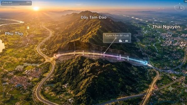 Thái Nguyên ‘chốt’ xây dựng tuyến đường hầm xuyên núi Tam Đảo