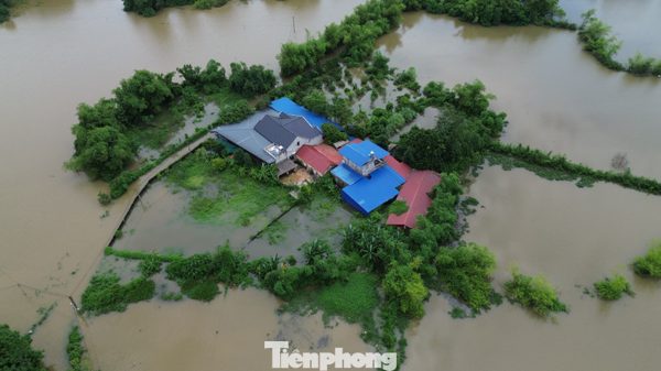 Thái Nguyên nhiều nơi ngập sâu