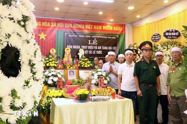 Thái Nguyên truy điệu, an táng hài cốt liệt sỹ sau gần 80 năm tìm kiếm