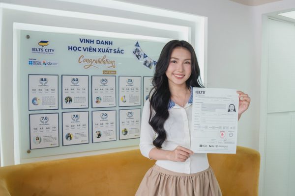 Thanh Mèo đạt 7.5 IELTS Overall tại IELTS CITY sau 10 năm gián đoạn