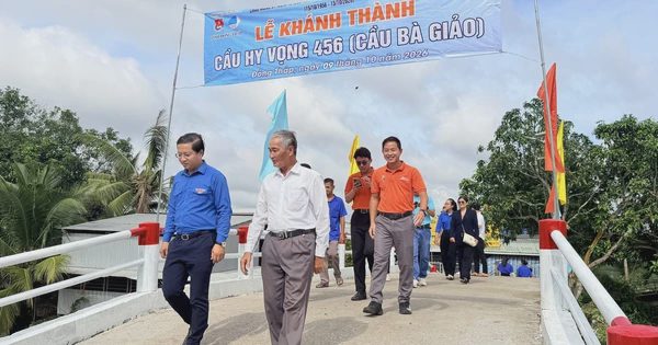 Thanh niên Đồng Tháp khánh thành những cây cầu Hy vọng trị giá gần 1,9 tỉ đồng