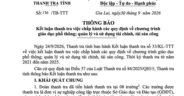 Thanh tra phát hiện chi sai tại nhiều trường THPT ở Gia Lai