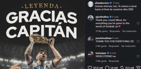 Thế giới bóng đá tri ân Messi