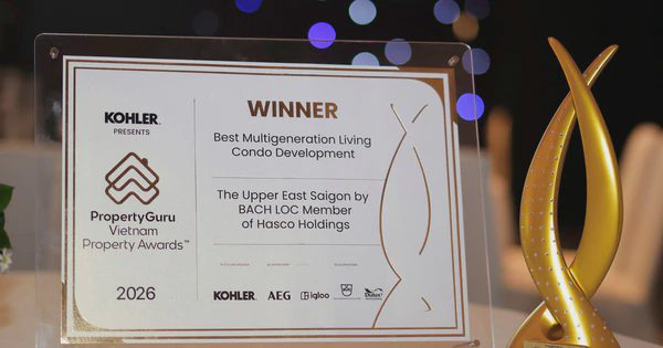 The Upper East Saigon giành giải ngay lần đầu tham dự Vietnam Property Awards 2026