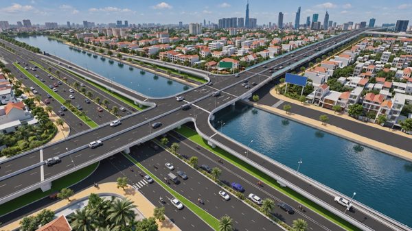 Thiết kế đường trên cao 6.300 tỷ đồng xuyên khu nam TP HCM