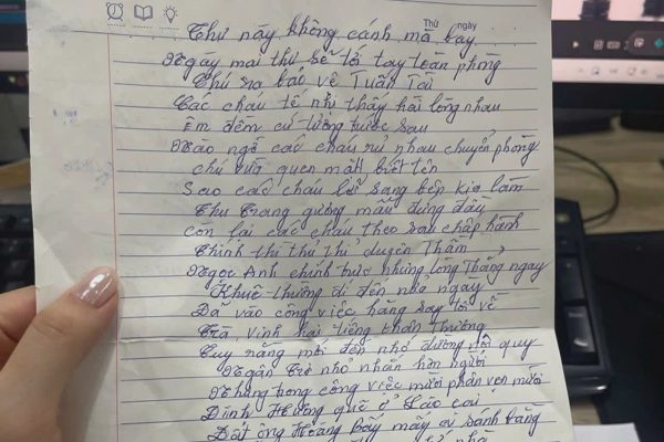 Thơ chia tay bác bảo vệ gửi nhân viên trẻ nhắc tên từng người kèm tính cách