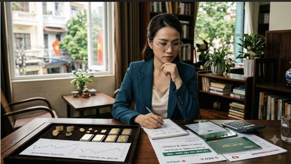 Thời điểm này nên mua vàng hay gửi tiết kiệm?