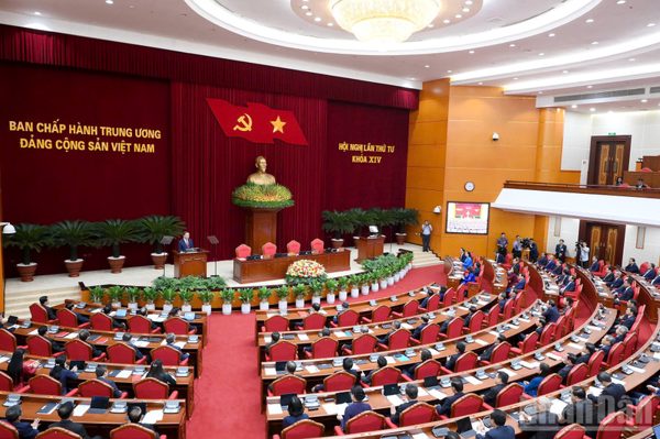 Thông báo Hội nghị lần thứ tư Ban Chấp hành Trung ương Đảng khóa XIV