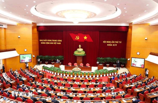 Thông báo Hội nghị lần thứ tư Ban Chấp hành Trung ương Đảng khóa XIV