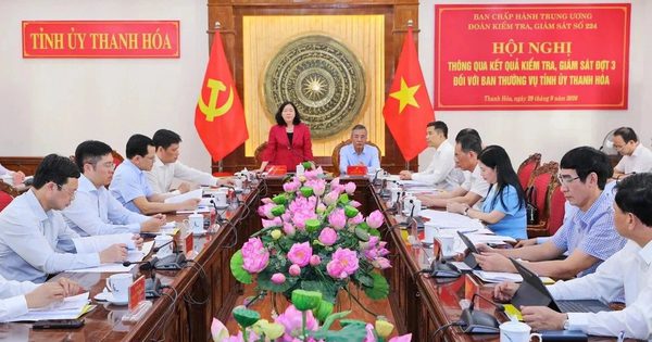 Thông qua báo cáo kết quả kiểm tra, giám sát đối với Ban Thường vụ Tỉnh ủy Thanh Hóa