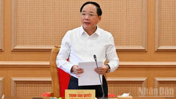 Thông qua dự thảo báo cáo kết quả kiểm tra, giám sát đối với Ban Thường vụ Tỉnh ủy Cao Bằng