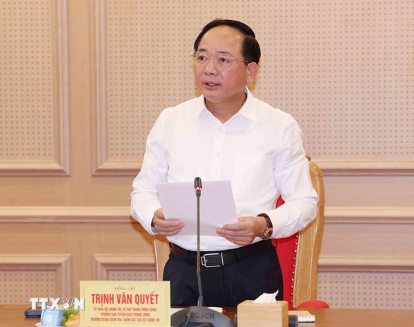 Thông qua dự thảo Báo cáo kết quả kiểm tra, giám sát đối với Ban Thường vụ Tỉnh ủy Cao Bằng