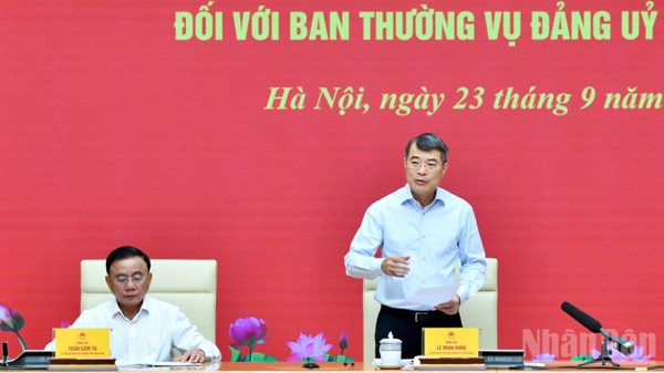 Thông qua dự thảo báo cáo kết quả kiểm tra, giám sát (đợt 3) đối với Ban Thường vụ Đảng ủy Chính phủ