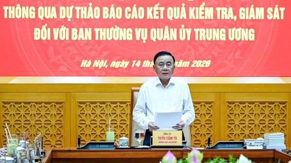 Thông qua kết quả kiểm tra, giám sát đợt 3 đối với Ban Thường vụ Quân ủy Trung ương