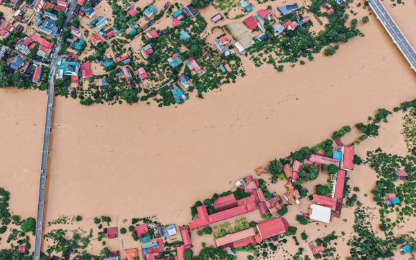 Thủ phủ vải thiều Lục Ngạn ngập trong 'biển nước' do mưa bão số 4